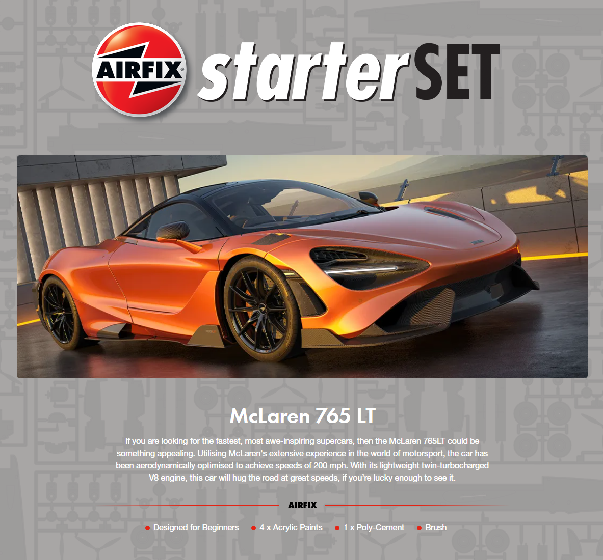 Coffret de démarrage Airfix 55006 McLaren 765LT 1/43