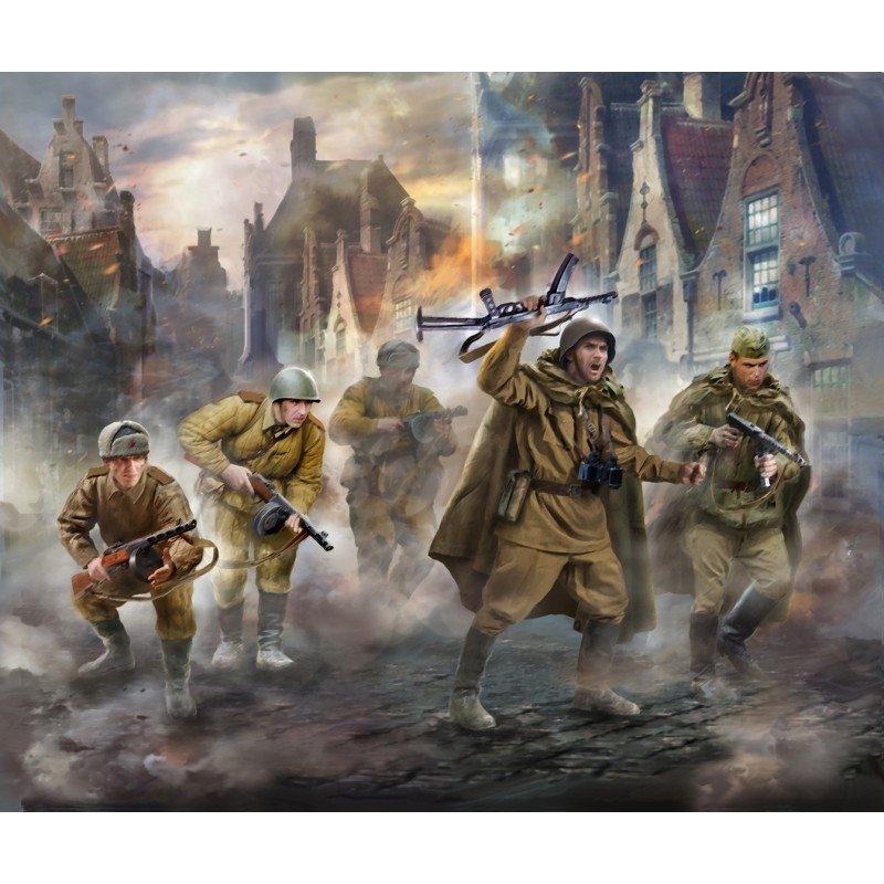 Zvezda 6269 Escouade de mitrailleuses soviétiques Seconde Guerre mondiale 1/72