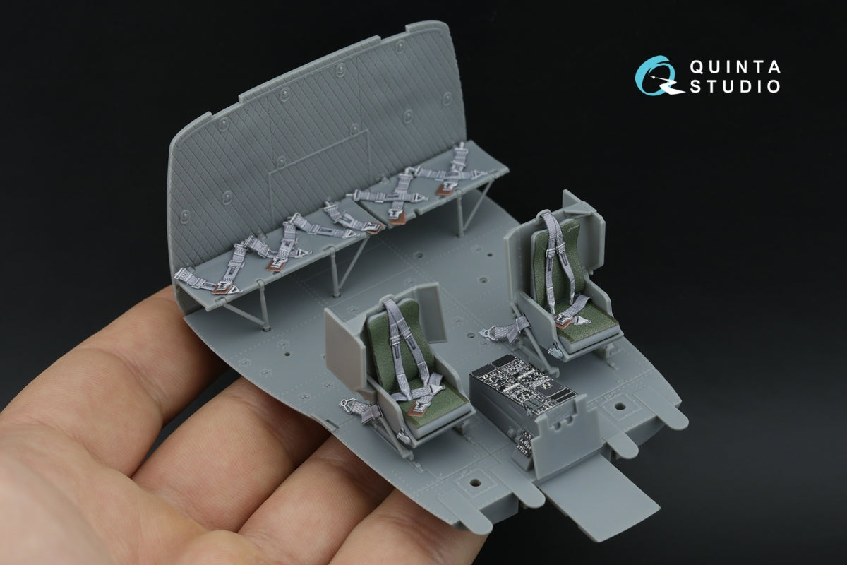 Intérieur imprimé en 3D et coloré pour UH-1B (Trumpeter) de Quinta Studio QD35158, échelle 1/35 – immagine 3
