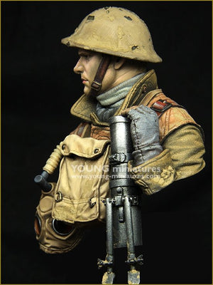 Figurine Young Miniatures YM1875 Canonnier britannique LEWIS Première Guerre mondiale 1/10 – immagine 5