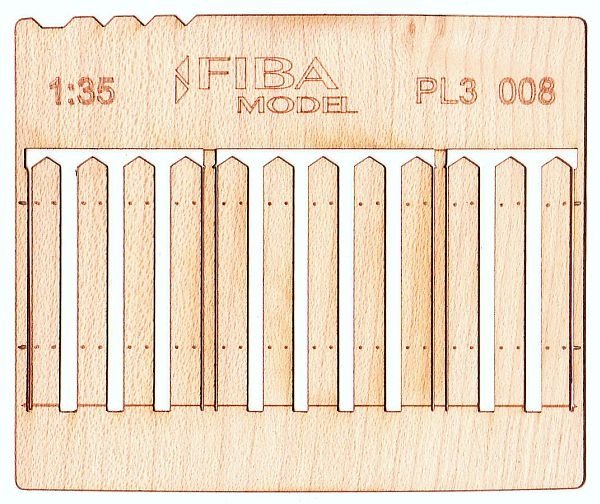 Maquette PL3-008 Clôture en bois type 8 Clôture en bois 1/35