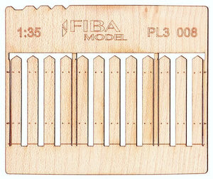 Maquette PL3-008 Clôture en bois type 8 Clôture en bois 1/35