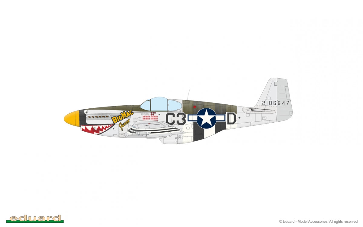 Eduard 11181 OVERLORD : MUSTANGS DU JOUR J / COMBINAISON DOUBLE P-51B MUSTANG 1/48 – image 11