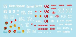 Star Decals 72-A1083 Chars soviétiques T-34-85 1944-45. Tourelle aplatie de 1944 et tourelle de l&amp;#39;usine 183 de Nijni Taguil. Échelle 1/72 – immagine 2