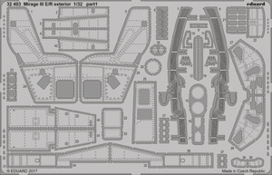 Eduard 32403 Mirage III E/R extérieur ITALERI 1/32