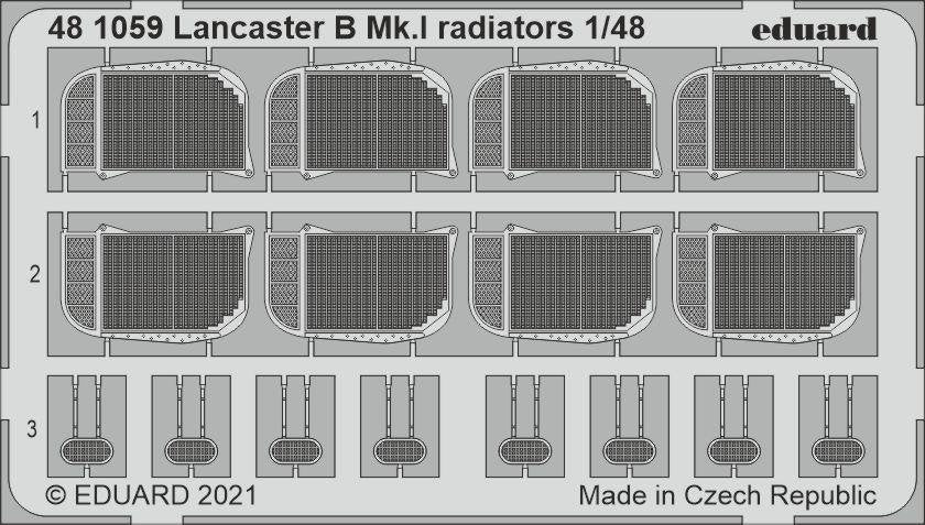 Radiateurs Eduard 481059 Lancaster B Mk.I HK Models 1/48