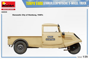 MiniArt 38059 TEMPO E400 STAHLBLECHPRITSCHE CAMION 3 ROUES 1/35 – imagen 6