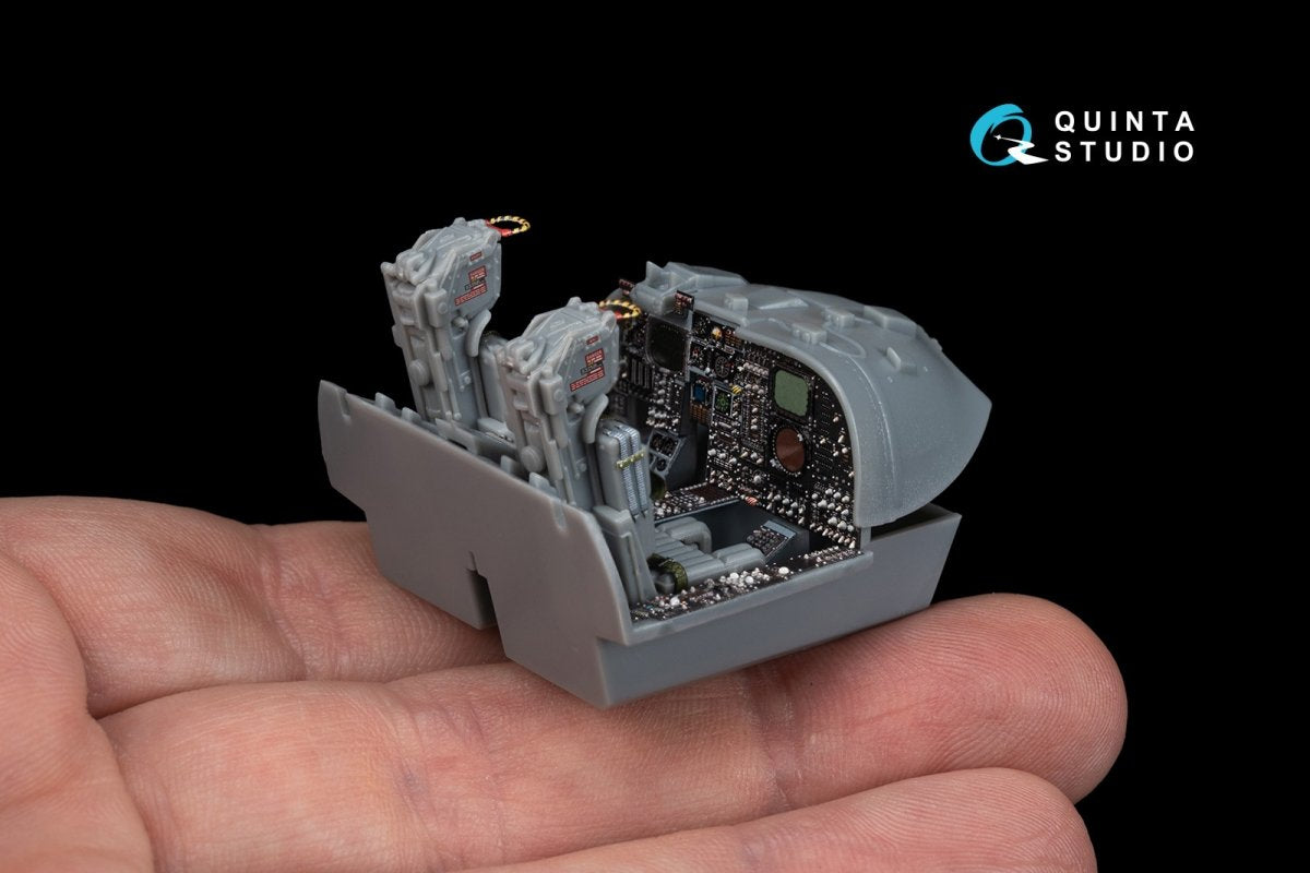 Intérieur imprimé en 3D et coloré sur papier décalcomanie Quinta Studio QD48166 A-6E TRAM Intruder (pour kit HobbyBoss) 1/48 – image 5