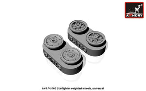 Roues du F-104G Starfighter Armory Models AW48312 (avec roues avant en option) 1/48 – image 4