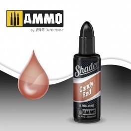 Ammo de Mig Jimenez A.MIG 0868 Candy Red Shader 10 ml