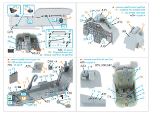 Intérieur imprimé en 3D et coloré sur papier décalcomanie (Trumpeter) de Quinta Studio QD+35153 (avec pièces en résine imprimées en 3D) 1/35 – image 2