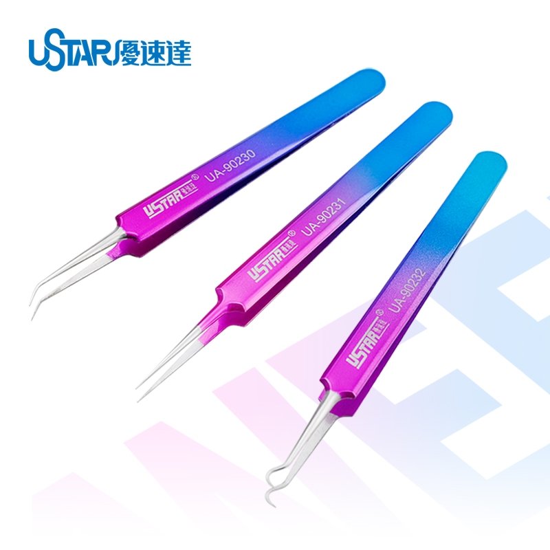 Pince à épiler colorée U-Star UA-90231 - Droite – image 2