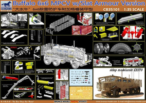 Bronco CB35101 Buffalo 6x6 MPCV avec version à blindage à lames (1/35) – image 2