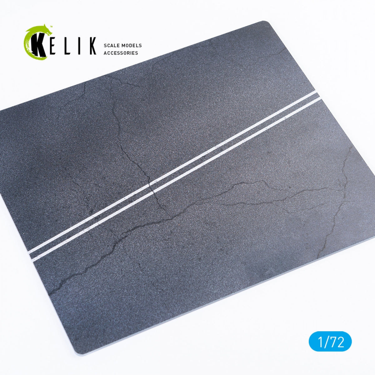 KELIK KS72033 ROUTE EN ASPHALTE - SOCLE - ACRYLIQUE 3 MM (180 X 214 MM) 1/72