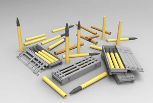Gecko Models 16GM0014 Coffret de munitions Pak 40 de 7,5 cm allemand avec obus, échelle 1/16 – immagine 5