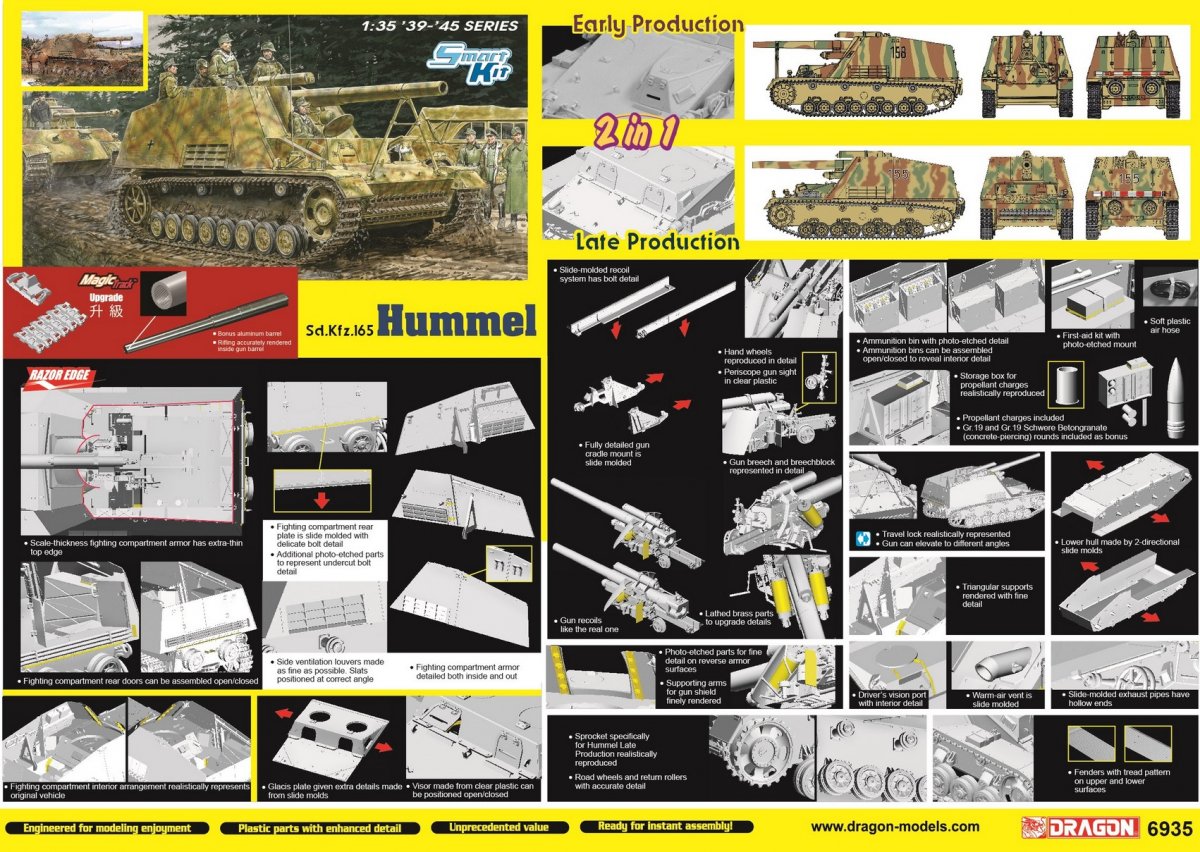 Dragon 6935 Sd.Kfz.165 Hummel 1/35
