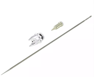 Jeu de direction Harder &amp;amp; Steenbeck 712364 EVO 2024 0,45 mm FineLine avec buse, aiguille, capuchon d&amp;#39;air et joints