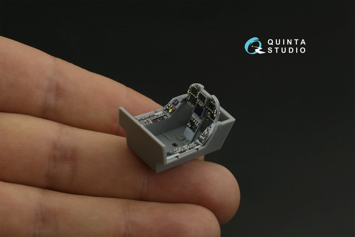 Intérieur imprimé en 3D et coloré sur papier décalcomanie Quinta Studio QDS-48259 F/A-18E (petite version) 1/48 – immagine 8