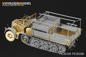 Maquette Voyager PE35335 Sd.Kfz.7 8t allemand de la Seconde Guerre mondiale, production tardive, pour DRAGON 6562, échelle 1/35 – imagen 3
