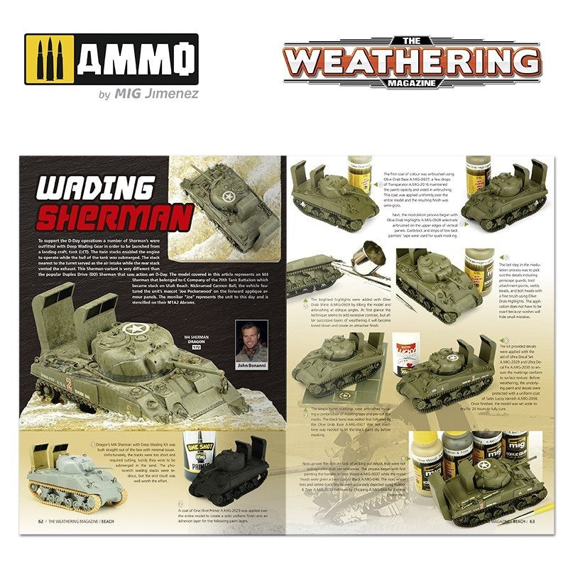 AMMO de Mig Jimenez 4530 Le magazine Weathering Numéro 31 : PLAGE (Anglais)  – image 7