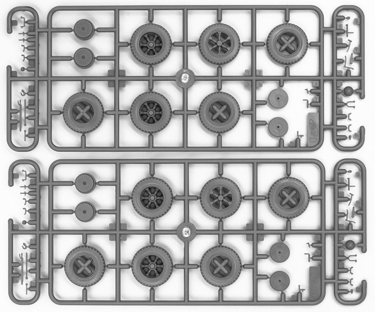 Camions radio ICM DS3509 Wehrmacht (Henschel 33D1 Kfz.72, Krupp L3H163 Kfz.72) 1/35 – imagen 7