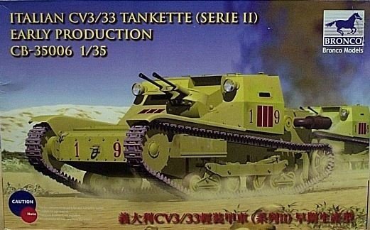 Bronco CB35006 CV italien L3/33 Tankette Série II 1/35