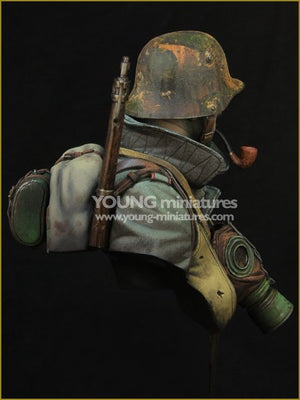 Young Miniatures YM1857 Soldat d&amp;#39;assaut allemand Première Guerre mondiale 1/10 – imagen 6