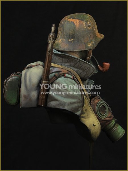 Young Miniatures YM1857 Soldat d&amp;#39;assaut allemand Première Guerre mondiale 1/10 – imagen 6