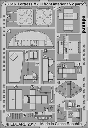 Eduard 73616 Fortress Mk. III intérieur avant AIRFIX 1/72 – Bild 2