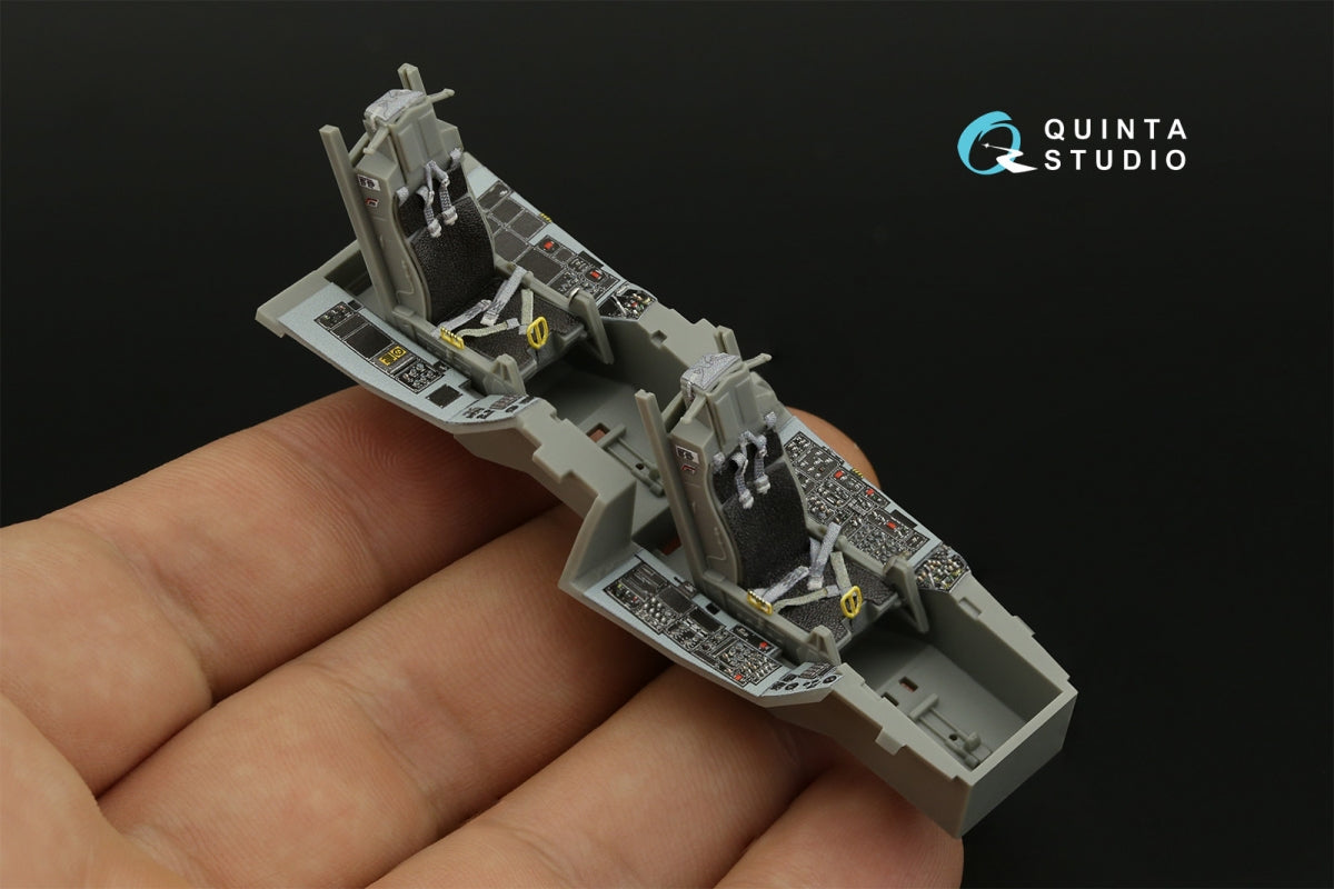 Intérieur imprimé en 3D et coloré pour le F-16D Block 50 de Quinta Studio QD48408 (outillage Kinetic 2022), échelle 1/48 – Bild 10