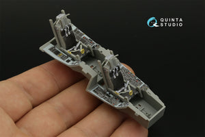 Intérieur imprimé en 3D et coloré pour le F-16D Block 50 de Quinta Studio QD48408 (outillage Kinetic 2022), échelle 1/48 – Bild 10