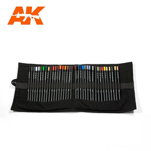 Crayons de vieillissement AK Interactive AK10048, gamme complète, étui en tissu – image 3
