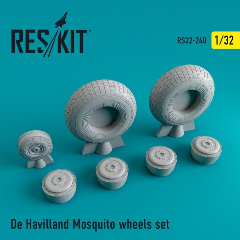 RESKIT RS32-0240 Jeu de roues De Havilland Mosquito 1/32