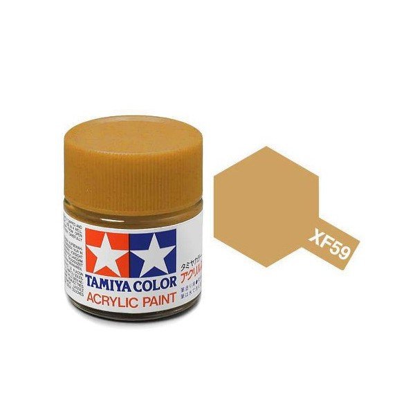 Tamiya 81359 Peinture acrylique XF-59 Jaune désert 23 ml