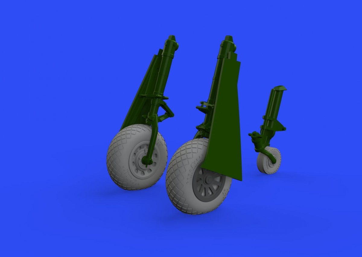 Roues Eduard 648511 P-51D à bande de roulement diamantée 2 1/48 EDUARD