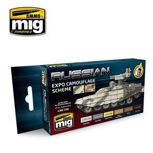 Munitions Mig 7162, camouflage de l&amp;#39;Expo russe, 6 x 17 ml