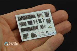 Quinta Studio QDS-32101 F/A-18C Early Intérieur coloré imprimé en 3D sur papier décalcomanie (Academy) (Petite version) 1/32 – image 5
