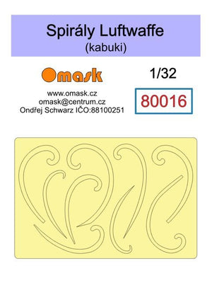Omask 80016 Spirals Luftwaffe (yellow masking tape) 1/32
