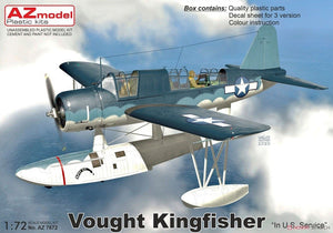 Maquette AZ7672 Vought Kingfisher, avion de service de l&amp;#39;US Navy et des garde-côtes, échelle 1/72