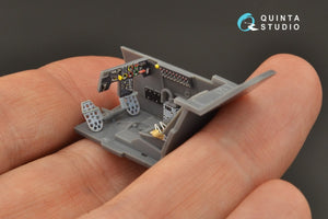 Intérieur imprimé en 3D et coloré sur papier décalcomanie pour Bf 109E-3/4 (kits Wingsy) de Quinta Studio QD48240, échelle 1/48 – image 6