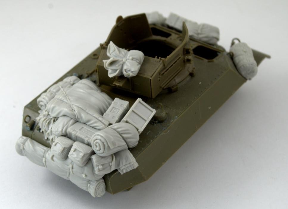 Ensemble de rangement Panzer Art RE35-471 pour M3A3 « Stuart » V (Armée britannique) 1/35 – image 3