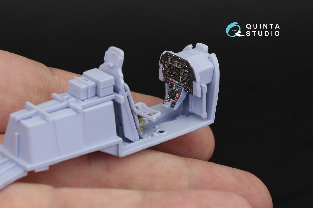 Intérieur imprimé en 3D et coloré sur papier décalcomanie Quinta Studio QD48254 P-51D Late (Airfix) 1/48 – image 7
