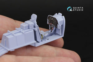 Intérieur imprimé en 3D et coloré sur papier décalcomanie Quinta Studio QD48254 P-51D Late (Airfix) 1/48 – image 7