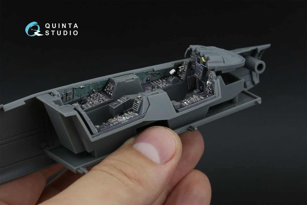 Intérieur imprimé en 3D et coloré sur papier décalcomanie Quinta Studio QD48593 F-14D Super Tomcat (GWH) 1/48 – immagine 7