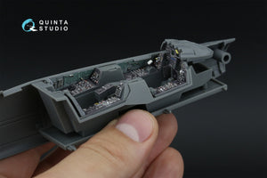 Intérieur imprimé en 3D et coloré sur papier décalcomanie Quinta Studio QD48593 F-14D Super Tomcat (GWH) 1/48 – immagine 7