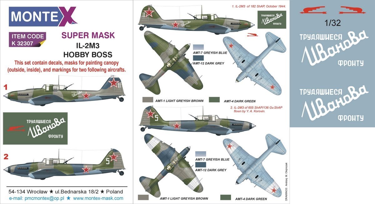 Montex K32307 IL-2M3 1/32