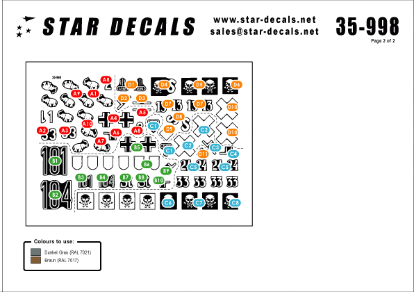 Star Decals 35-998 STURM 2. StuG III Ausf B 1/35 – immagine 2