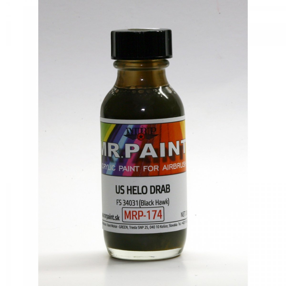 Peinture MR. Paint MRP-174 US HELO DRAB UH-60 Black Hawk 30 ml  – image 2