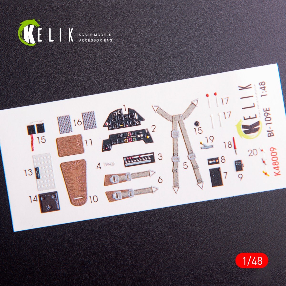KELIK K48009 Décalcomanies 3D intérieures pour maquette Wingsykits au 1/48 – image 2