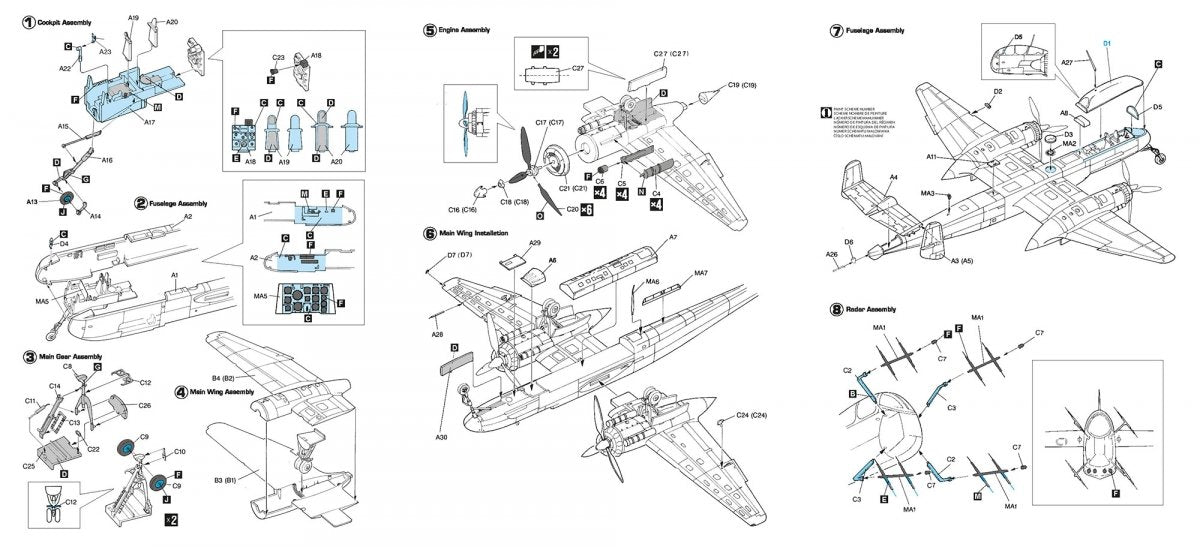 Hobby 2000 72068 Heinkel He 219 A-2 (DRAGON + CARTOGRAPHE + MASQUES) 1/72 – immagine 2